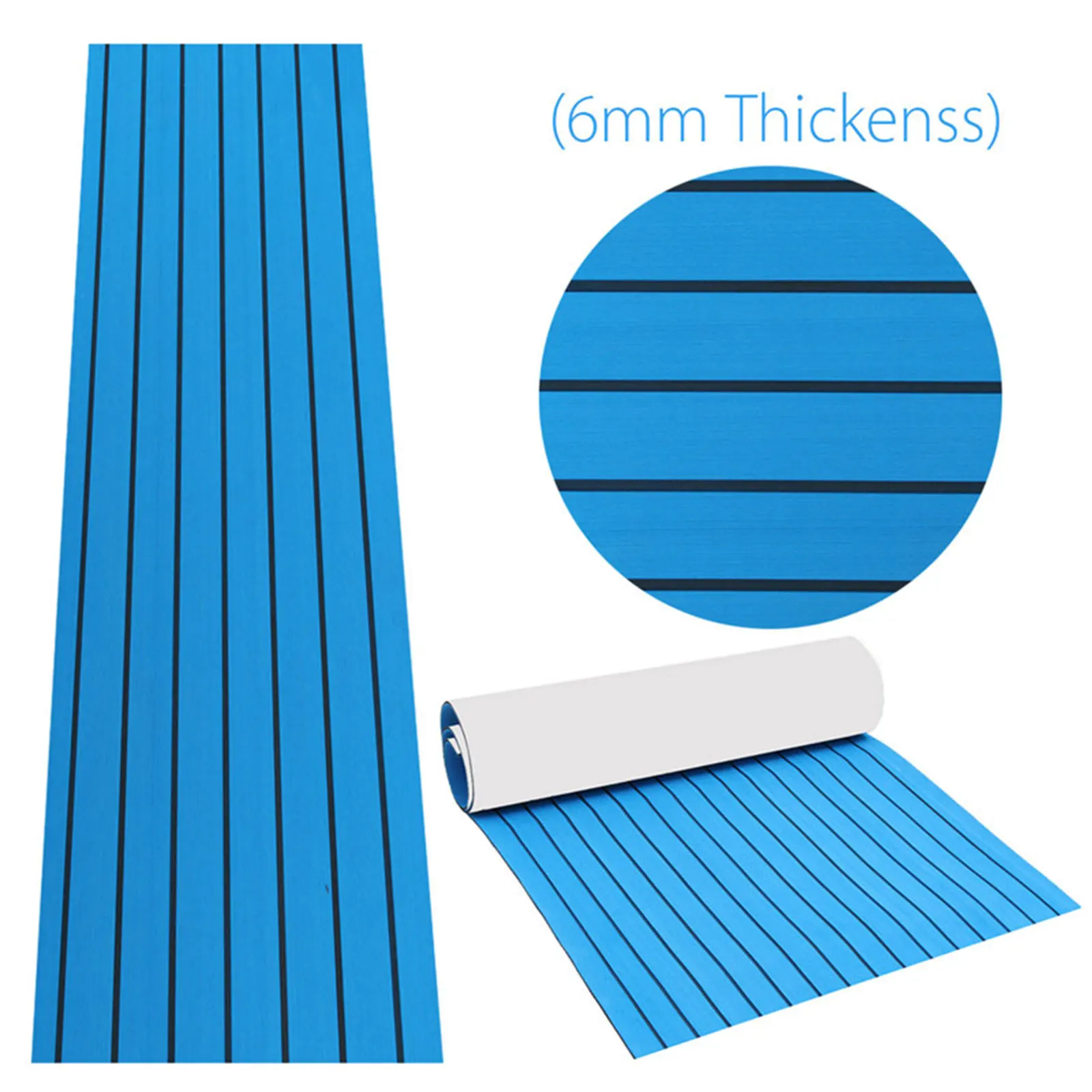 EVA Foam Boat Decking Sheet Foam Faux Teak Non-Skid Flooring Mat Anti-Slip and Self-Adhesive Faux Sea Deck Boat Flooring Mat