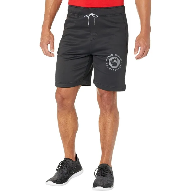 شورت رياضي أساسي من UFC - ملابس لياقة بدنية للرجال - ألياف بوليستر 100% - نمط التسامي
