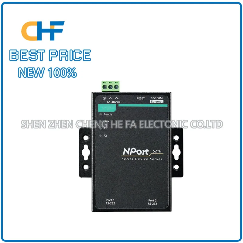 NPort 5210-T Taiwan MOXA RS-232 2-port serial port server wide temperature brand new original stock