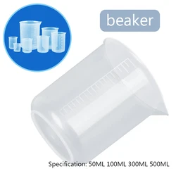 Measuring Cup Transparent Plastic Laboratory Beaker Graduated Liquid Jug Cup laboratory Measurement Scale Container