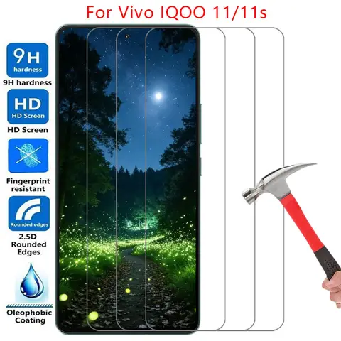 Protetor de Tela para Vivo iQOO 11 11S, Película de Vidro Temperado Protetora para Celular iQOO 11S S11 5G