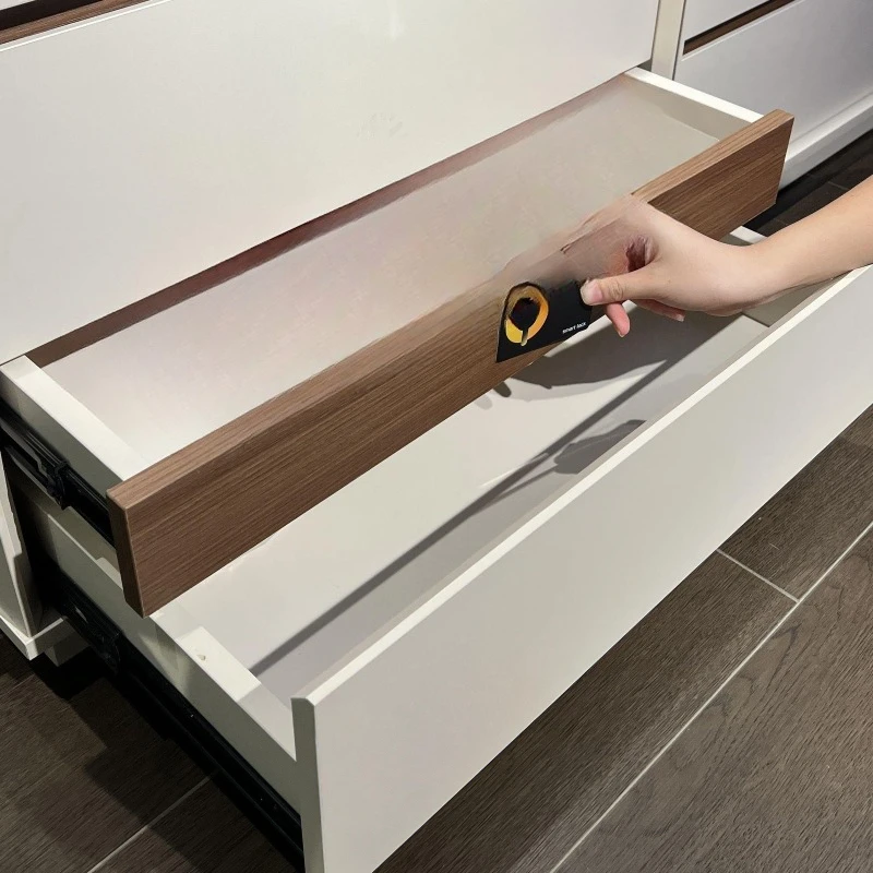 Installation-free hidden compartment locker three or four chest cabinet combination bedroom light luxury drawer cabinet solid