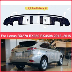 For Lexus RX270 RX350 RX450h 2012-2015 High Quality Rear Bumper Diffuser Lip Stainless Steel Car Boot Splitter Guard Spoiler