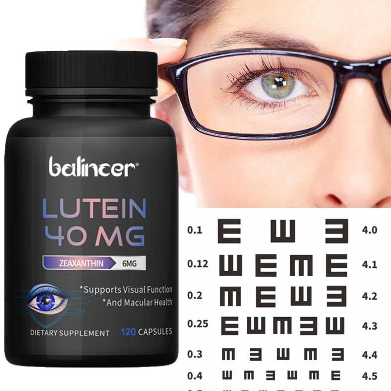 Lutein & Zeaxanthin Eye Care Capsules Supports Macula Retina Nourishment, Vision & Dry Eyes, Screen Time Daily Eye Wellness