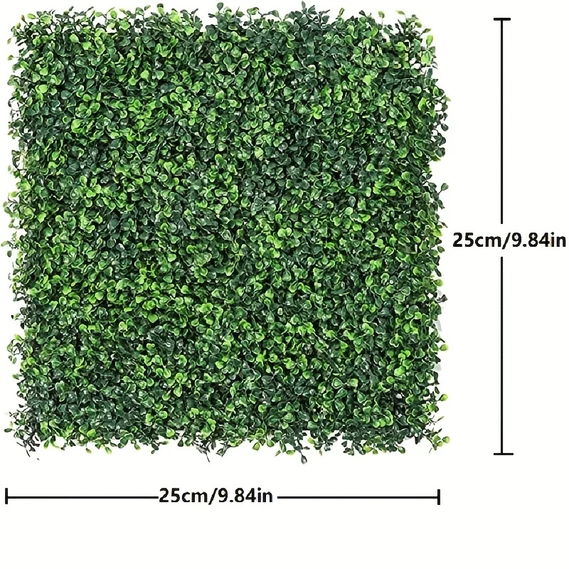 2/4 pçs artificial eucalipto hedge painel de parede jardim artificial vertical planta falsa grama buxo decoração do casamento
