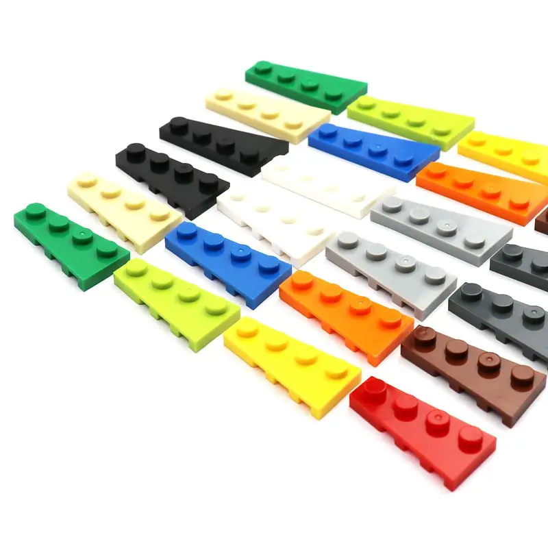 Wing Shape Wedge Plate 4 x 2 Left Right DIY Enlighten Building Block MOC Brick Parts 41770 41769 Compatible With Lego City Toys