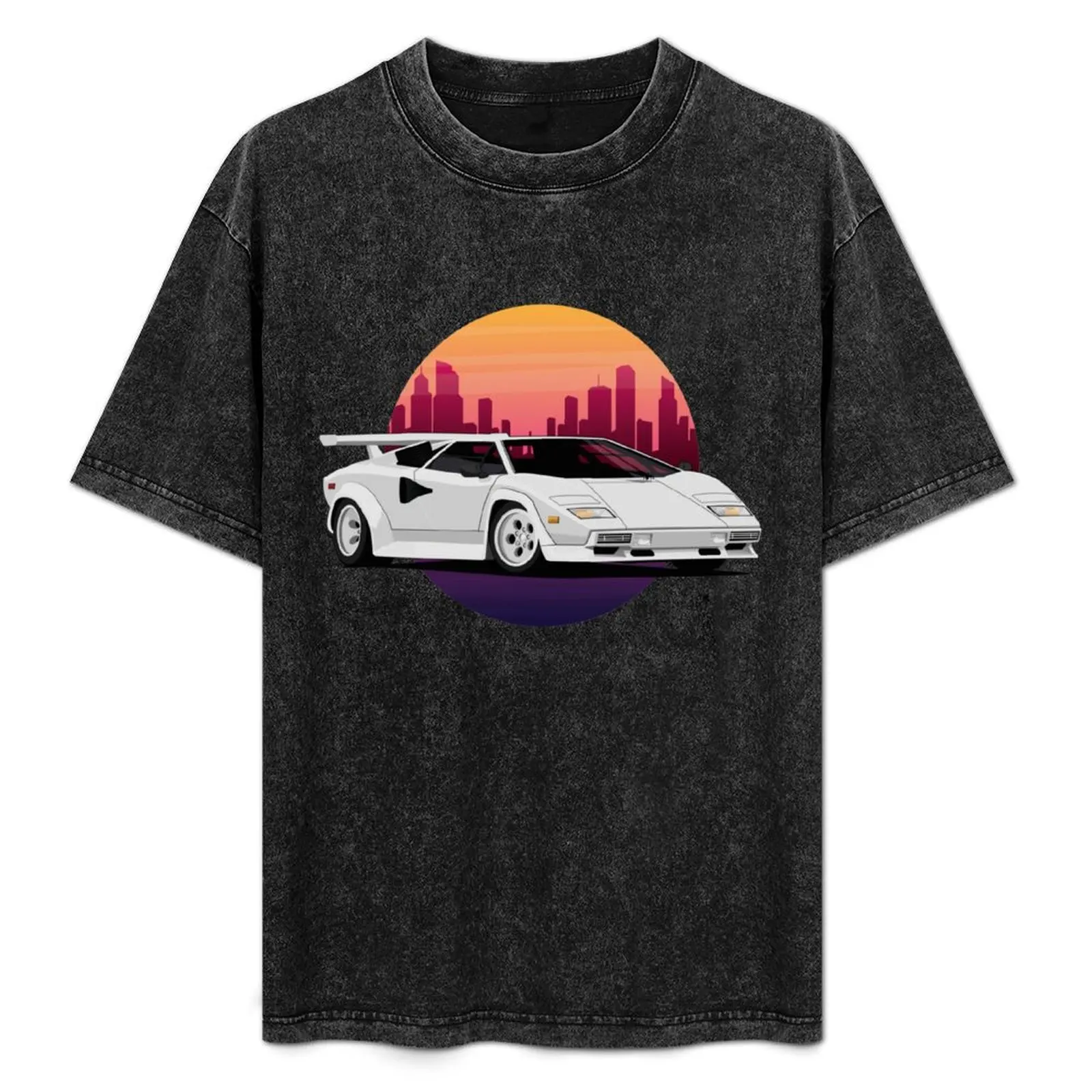 Retrowave Countach 80`s T-Shirt tshirts personalised topping plain t shirts men