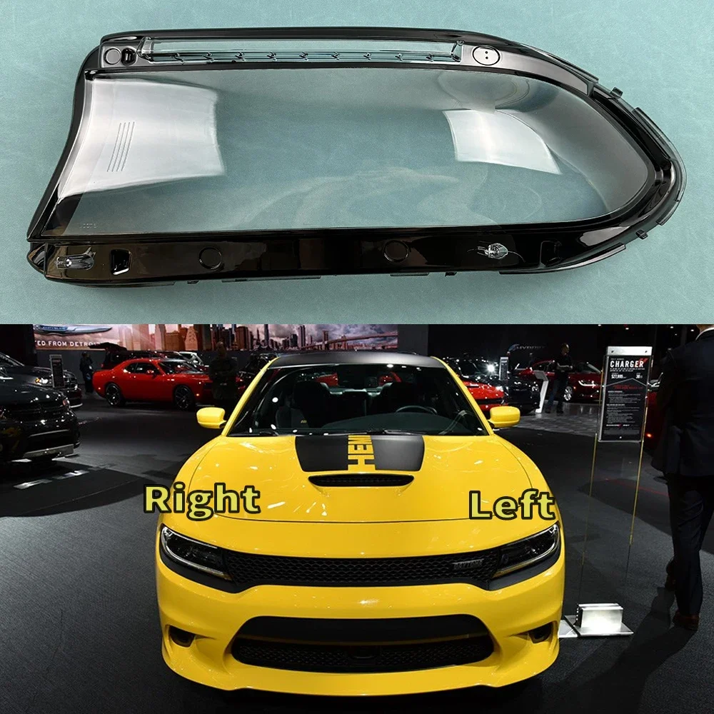 

For Dodge Charger 2015 2016 2017 2018 2019 Headlamp Cover Transparent Headlight Shell Plexiglass Replace The Original Lampshade