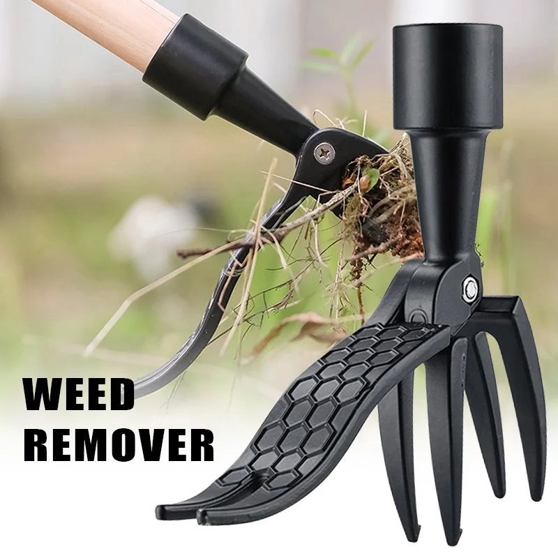 1PCS Weeding Head Replacement Claw Foot Pedal Weed Puller Stand Up Gardening Digging Weeder Alone Root Remover And Alone Handle