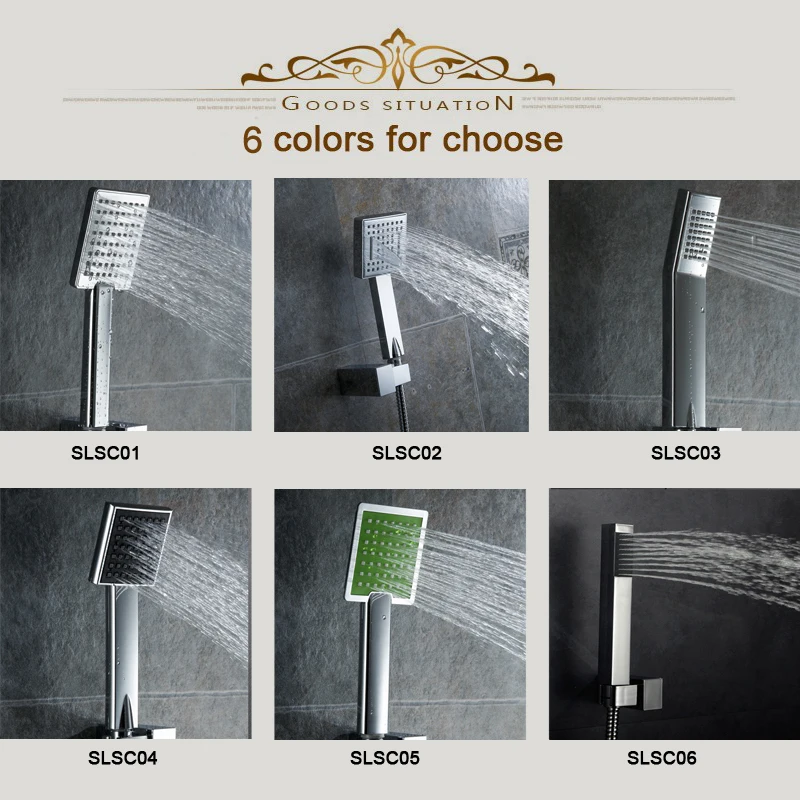 BAKALA ABS 핸드 헬드 샤워 헤드 욕실 샤워 헤드, 목욕 샤워 시스템용