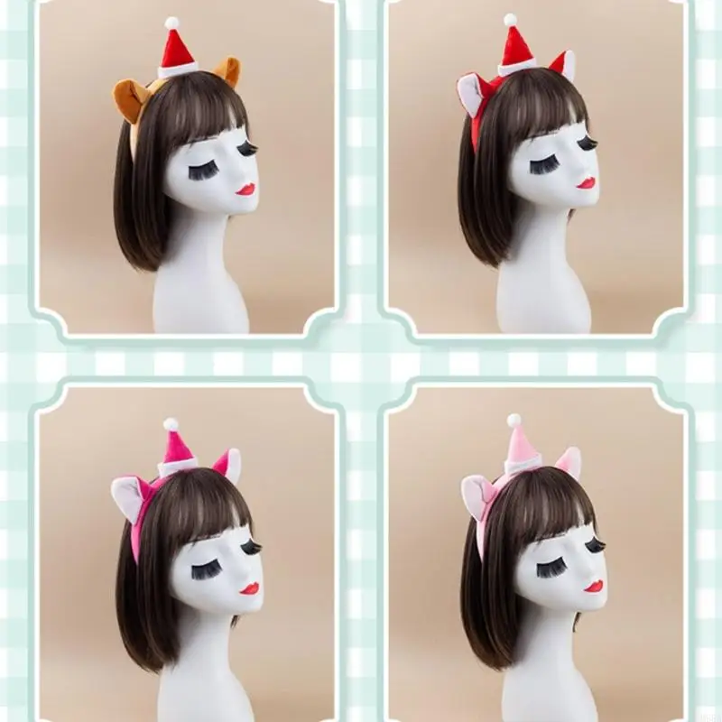 M68A Halloween Cats Animal Cosplay Accessoires Cats Hoofdband Katten Tail Bowtie Rok