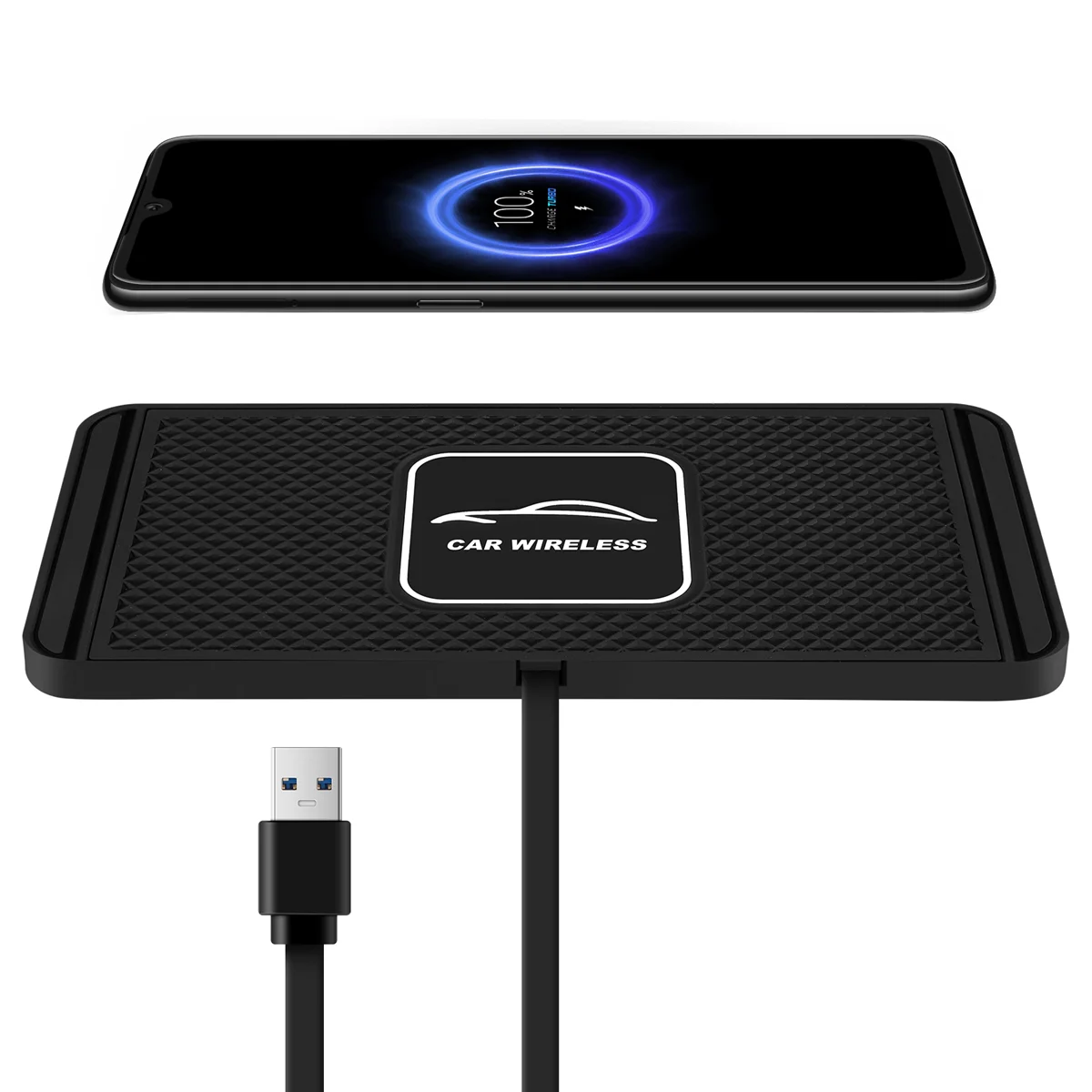 

Car Wireless Quickly Charger for XS XR Car Charging Pad S10 Dock Station Non-Slip Mat Car Dashboard