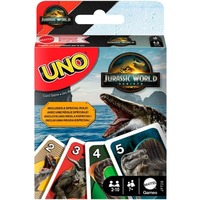 100% Original Mattel UNO Jurassic World Rebirth Card Game Deck Poker 112 Cards Geunine Brand Christmas Gifts Table Games