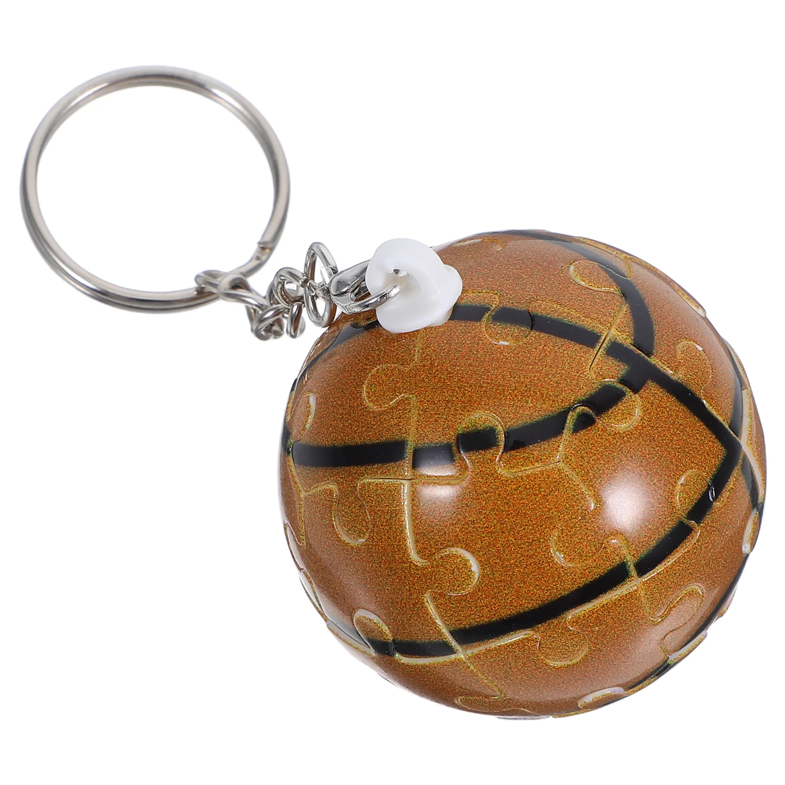 Basketball Keychain For Boys And Girls Miniature Basketball Charm For Sports Fans Detachable Basketball Pendant Self-Assembly Sp