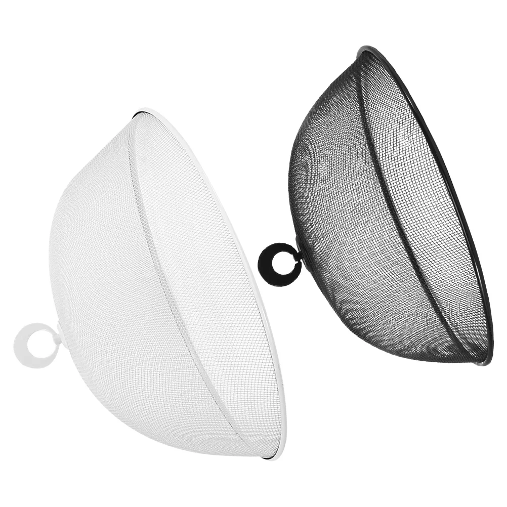 

2 Pcs Container Vegetable Cover Tent Dinnerware Stainless Steel Fruit Mesh Dome
