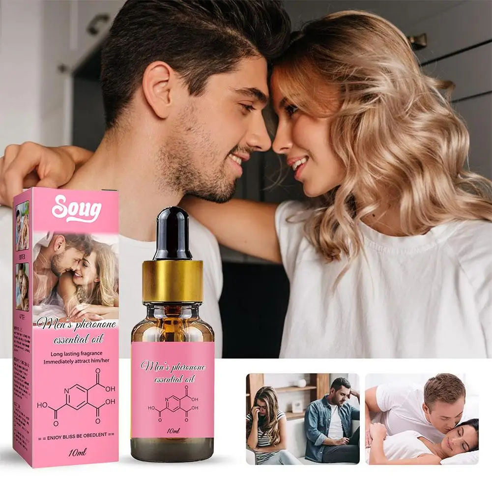 10ml Men Pheromone Essential Oil Attract Women Infused Fragrance Oil Long-last Natural Refresh Body Sercum Fragrance Essential