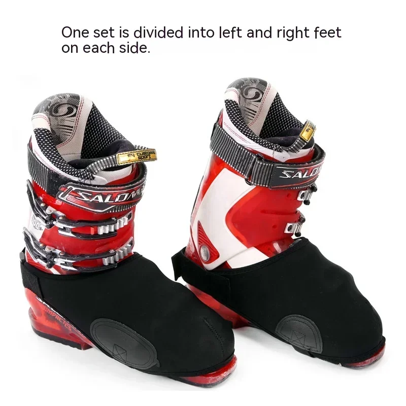 Windproof Isolado Ski Boot Covers, Dual Skate Snowshoe Covers, Poliéster Boot Covers, Acessórios Esportivos Quentes, Inverno