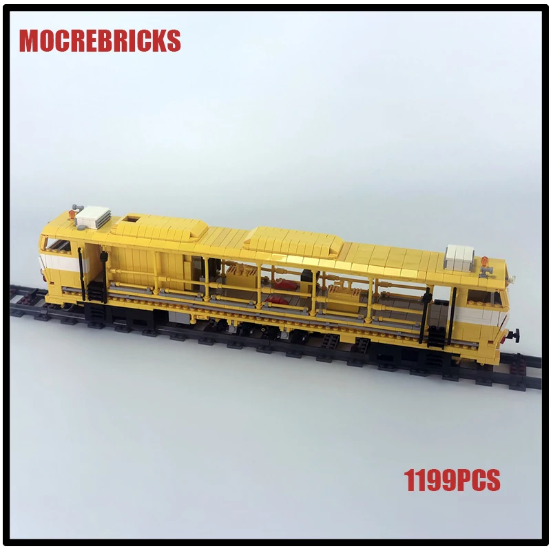 Rail Car Locomotive DGS 62 Train With Power Motor Building Blocks Assembly Model Creative Kid\'s DIY Bricks Toys Birthday Gifts