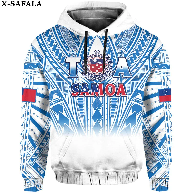 

Samoa Polynesian Lauhala Rugby Flag 3D Print Zipper Hoodie Men Sweatshirt Hooded Jersey Tracksuits Outwear Coat Casual-5