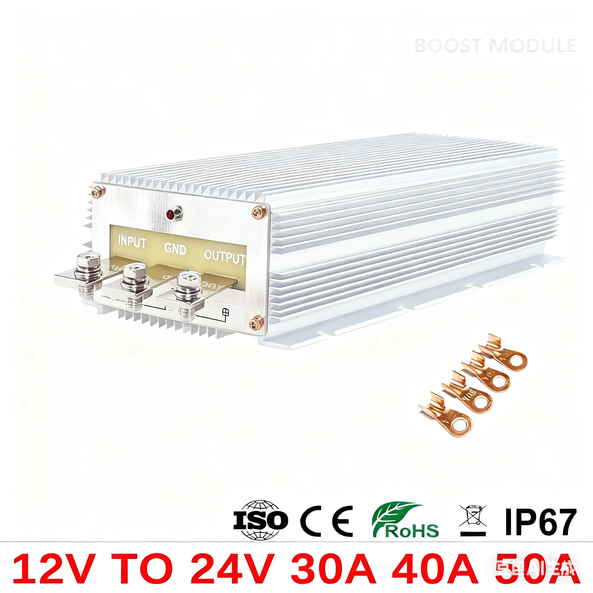 

12V-24V DC DC Converter 12 Volt to 24 Volt 30A 40A 50A Step-up Boost Voltage Regulator 12V TO 24V for Cars Trucks