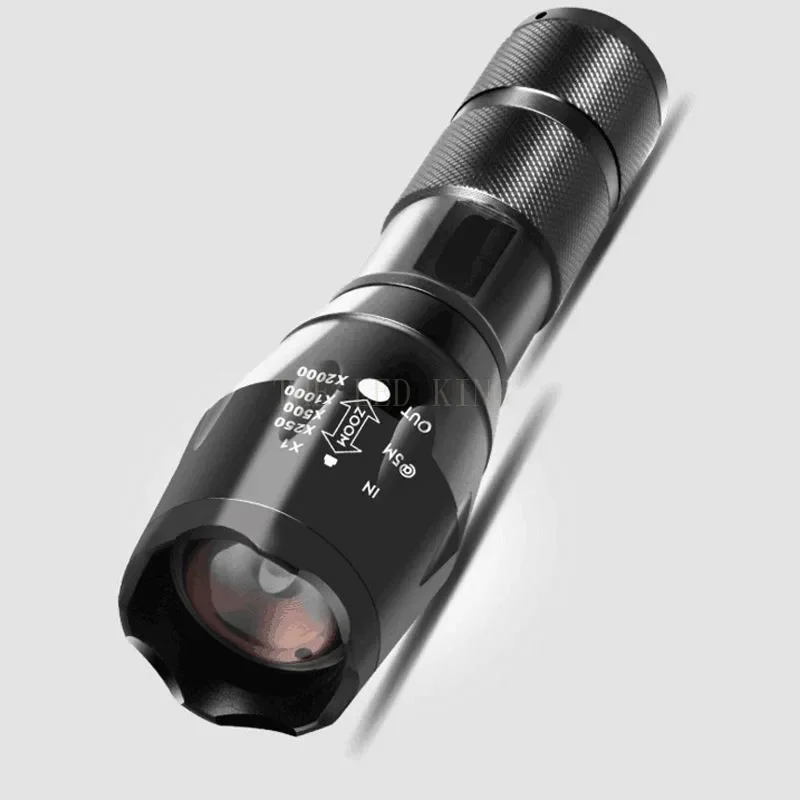 Portable Powerful LED Lamp XML-T6 Flashlight Linterna Torch Uses 18650 Chargeable Battery Outdoor Camping Tactics Flash Light