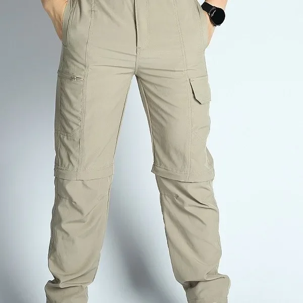 الربيع والصيف التكتيكية قسمين P النمل التجفيف السريع السراويل الرجال في الهواء الطلق التجفيف السريع السراويل اقتصاص السراويل في الهواء الطلق وزرة #3