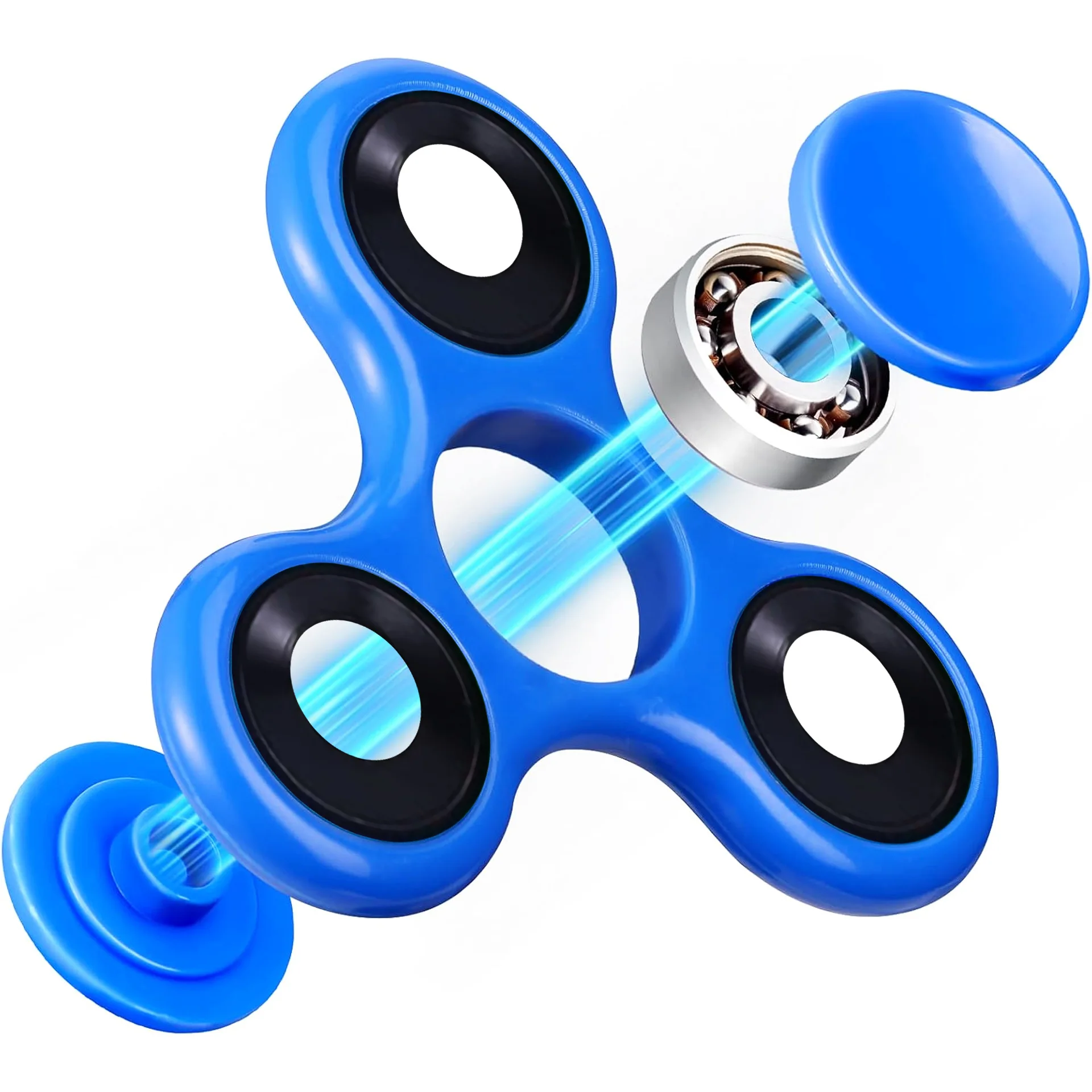Fidget Spinner, Spinner Trójsłupkowy, Zabawki Palcowe, Spinner Palcowy Antystresowy i Edukacyjny, Kreatywne Zabawki, Spinner Obrotowy