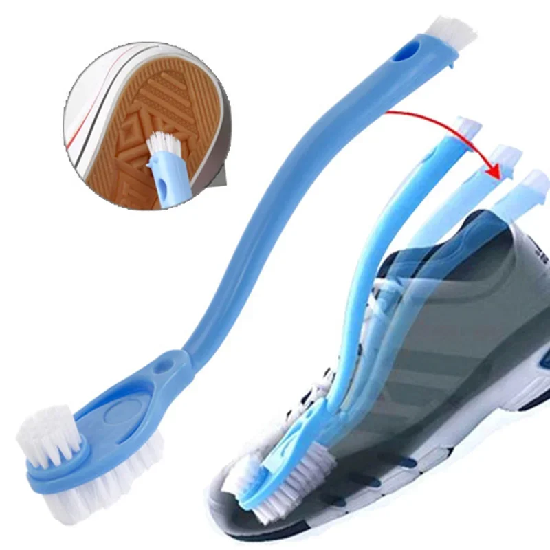 New Double Long Handle Shoe Cleaning Brush Shoe Cleaner Washing Toilet Lavabo Dishes Shoes Clean Wash Brush Home Cleaning Tools