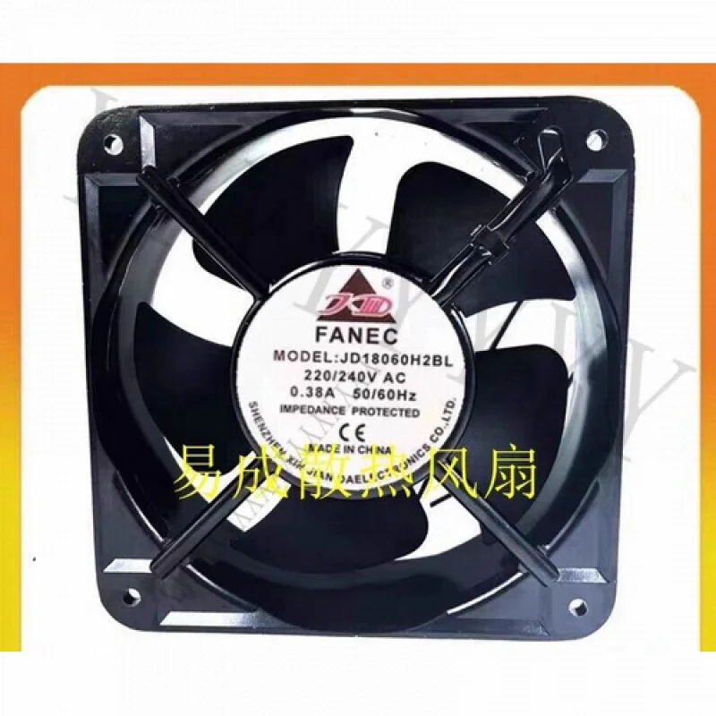 

Y+FANEC JD18060H2BL AC220V/240V 0.38A Металлический охлаждающий вентилятор