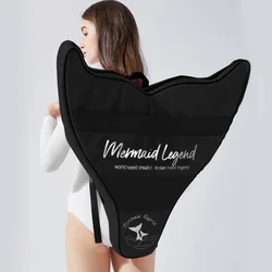 Mermaid webbed bag for female adult diving and swimming Single webbed mermaid tail canvas bag for free training diving equipment