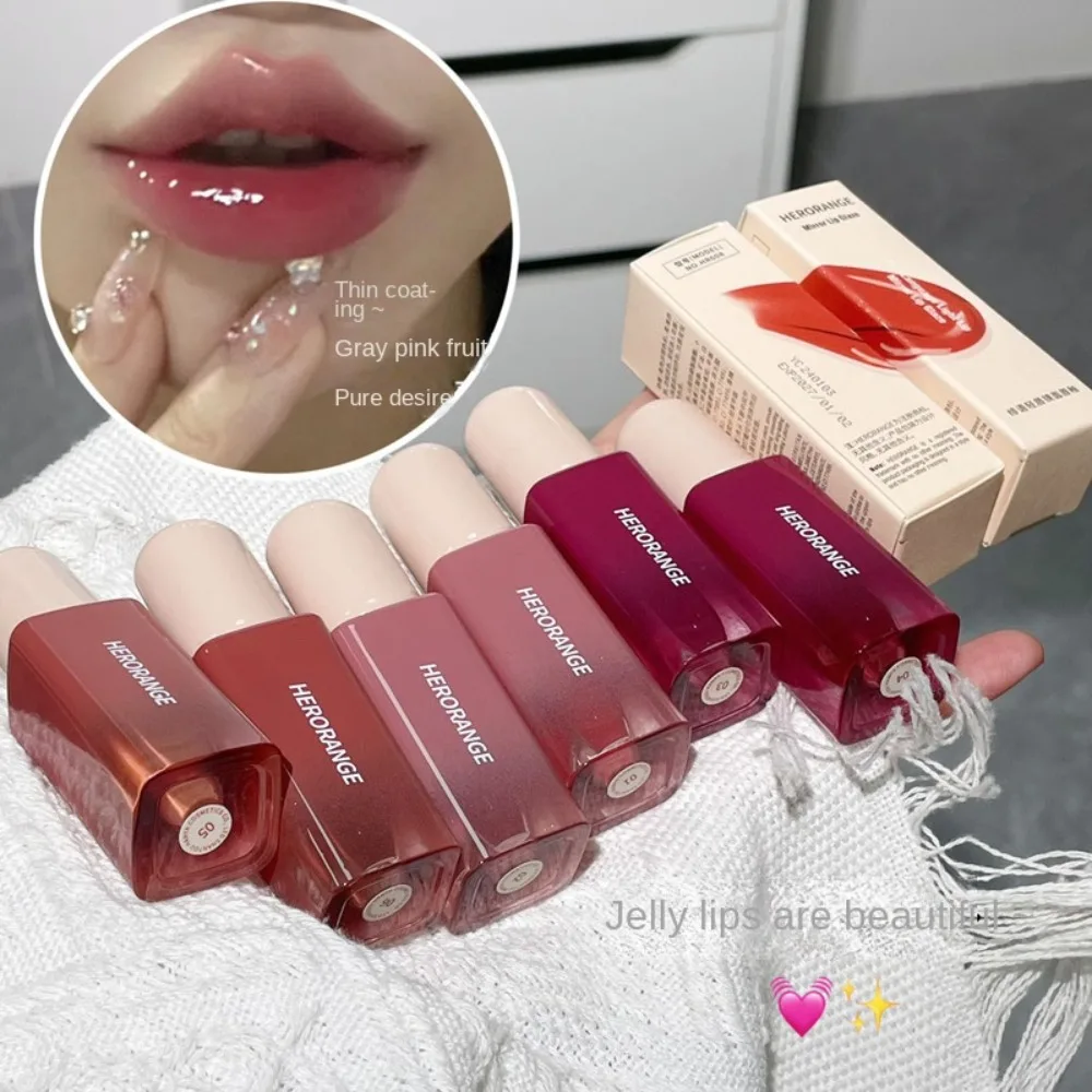 Waterkristal Lipgloss Sexy Rode Lip Tint 6 Kleuren Blijvende Vloeibare Lippenstift Beauty Fluwelen Inkt Lippenstift Cosmetisch