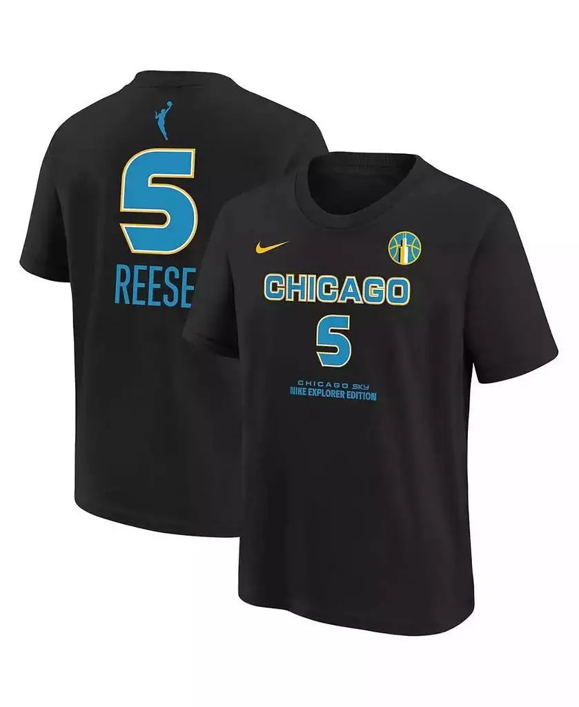 Nike | Big Boys and Girls Angel Reese Black Chicago Sky 2024 WNBA Draft Name Number T-Shirt