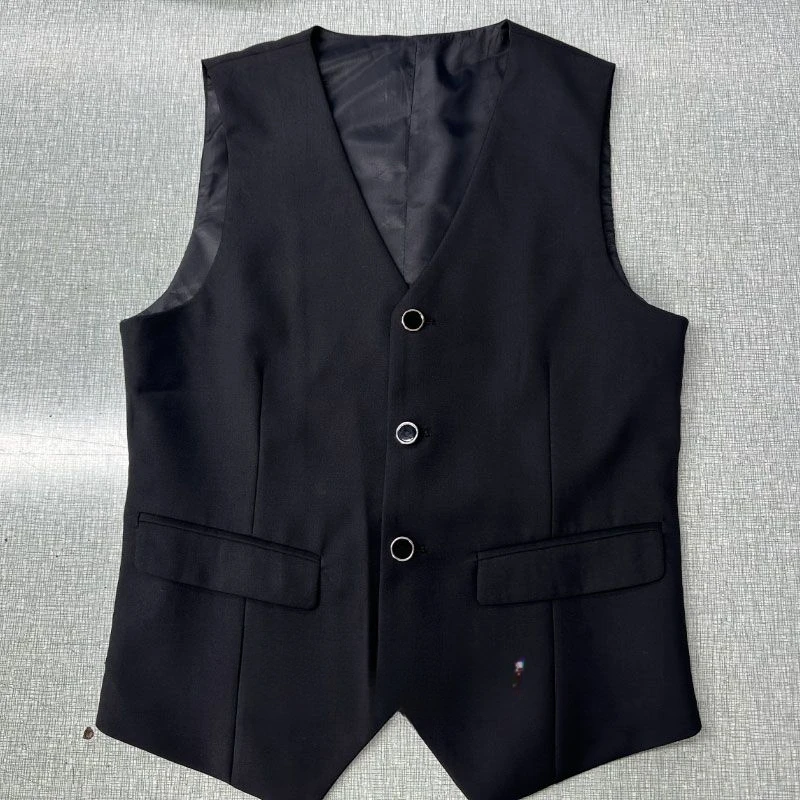 Men's Slim Fit Business Formal Vest Suit - Suitable For 45-50Kg