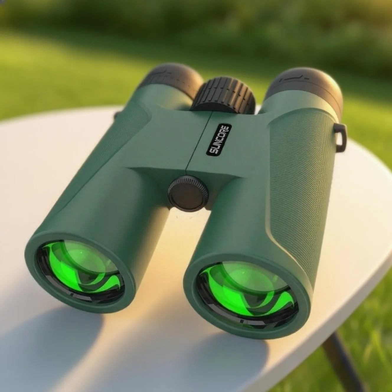 Binoculares SUNCORE 10X42 de Alta Definición para Observación de Aves, Turismo, Conciertos, Vidrio Óptico Transparente y Duradero, Aumento de 10x42