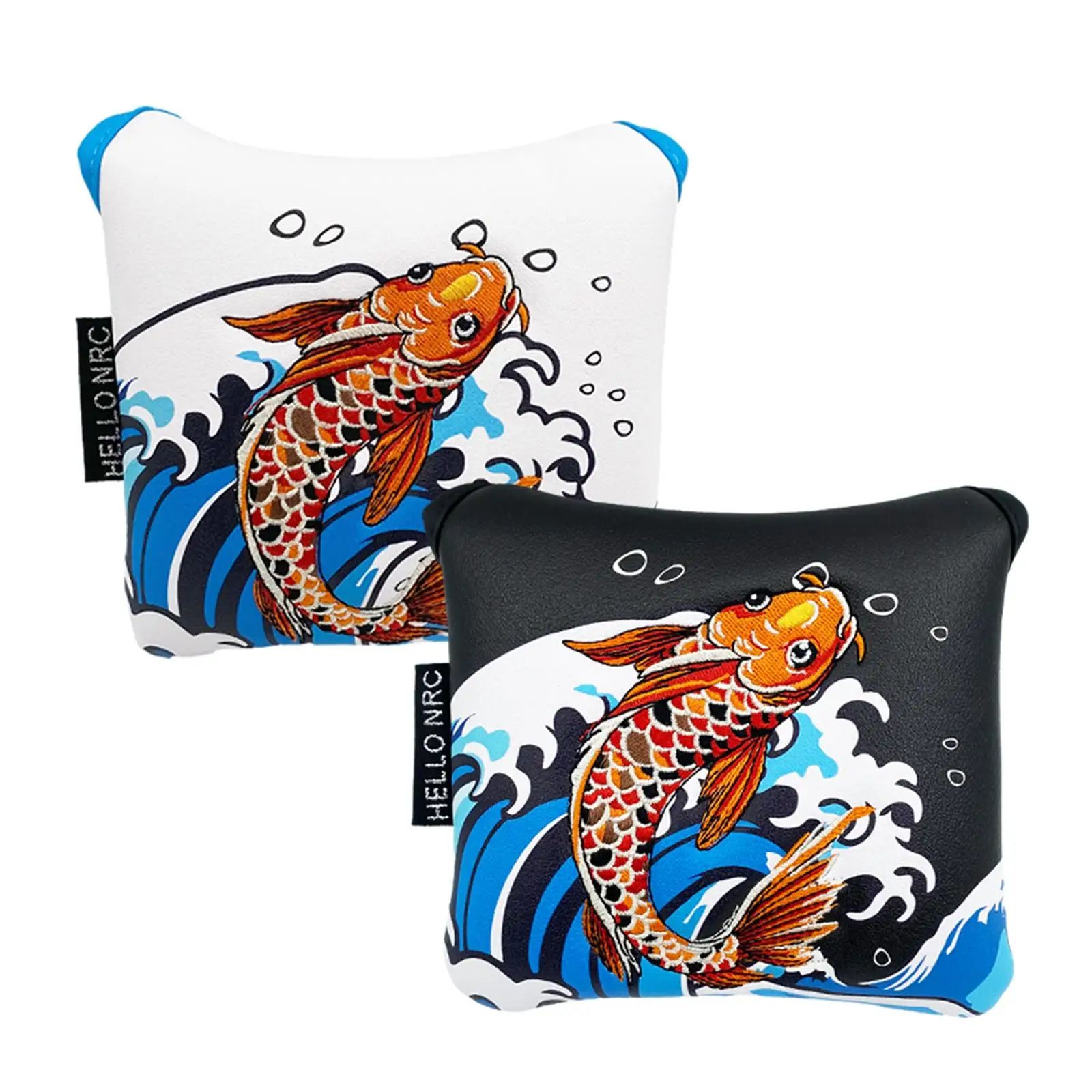 غطاء مضرب الجولف يناسب معظم مضارب المطرقة بطانة ناعمة أنيقة لهدايا لاعبي الجولف من جلد البولي يوريثان غطاء مضرب الجولف غطاء رأس الجولف