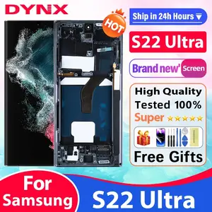 Bilashmart AMOLED Display Samsung Galaxy S22 Ultra 5G Display Touch Screen Replacement S22 Ultra S908B LCD Support S Pen Fingerprint