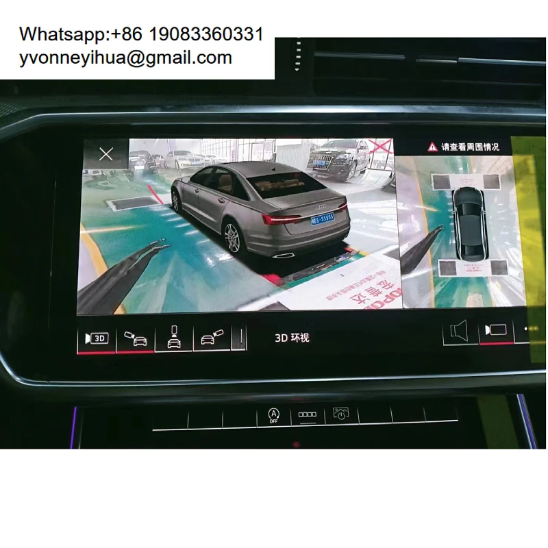Wide Angle Surround View 1080p 4 Camera 360 Degree Car Dvr Dash Cam 3d Panoramic Bird View Camera System For Audi A3 A4 A5