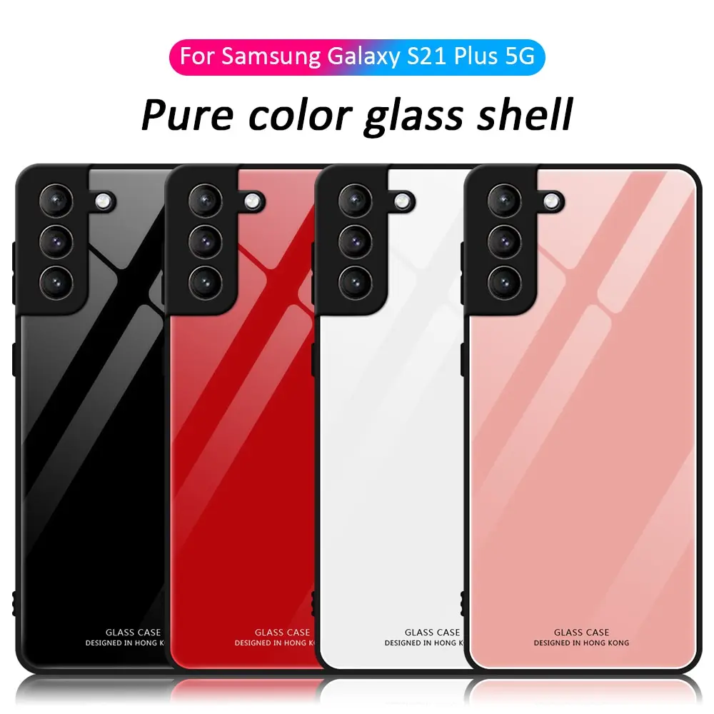 For Samsung S24 Ultra Cases Tempered Glass Shockproof Phone Shell For Samsung Galaxy S20 FE S21 Plus S22 S23 Ultra Back Cover