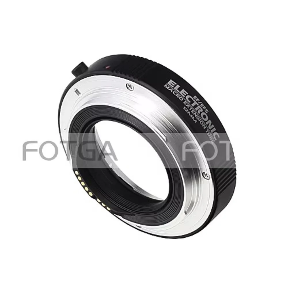 

FOTGA Electronic Adapter Metal AF Auto Focus Auto 12mm Macro Extension Tube For Canon EOS EF EF-S+Caps 12mm Extension Tube DG II