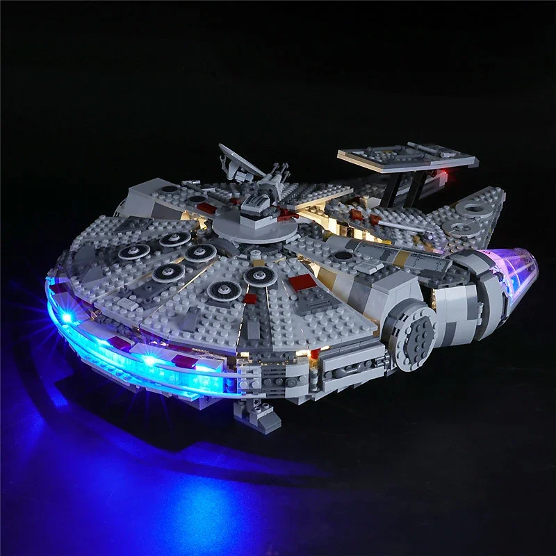 DIY LED Light Kit For LEGO 75257 Millennium Falcon   (Only LED Light,Without Blocks Model)