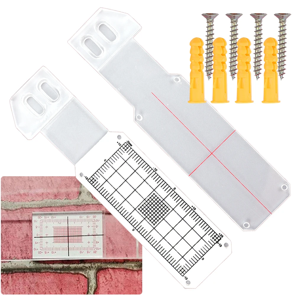 Portable Crack Monitor Plastic Easy-to-Read Measurement Grid Building Materials Crack Monitor Concrete Crack Monitoring Record