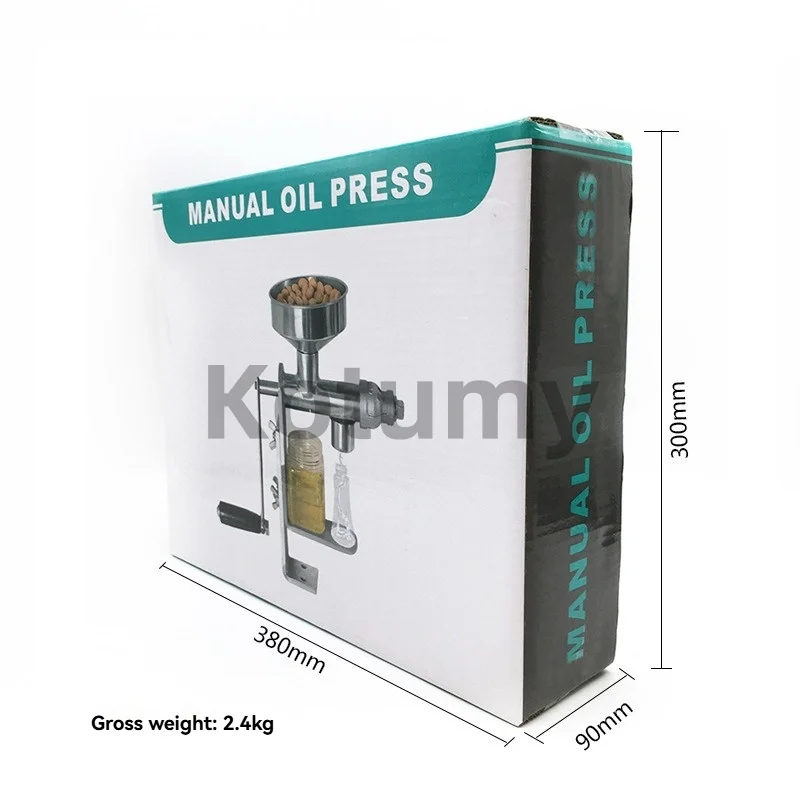 Manual Oil Press Machine Stainless Steel Oil Extractor Machine Detachable Oil Presser for Effortless Cleaning Household
