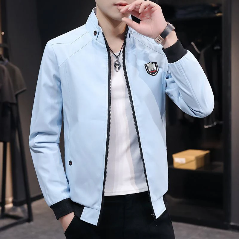 Fashion Stand Collar Zipper Spliced Pockets Korean Jackets Men\'s Clothing 2023 Autumn Winter Loose Casual Tops All-match Coats