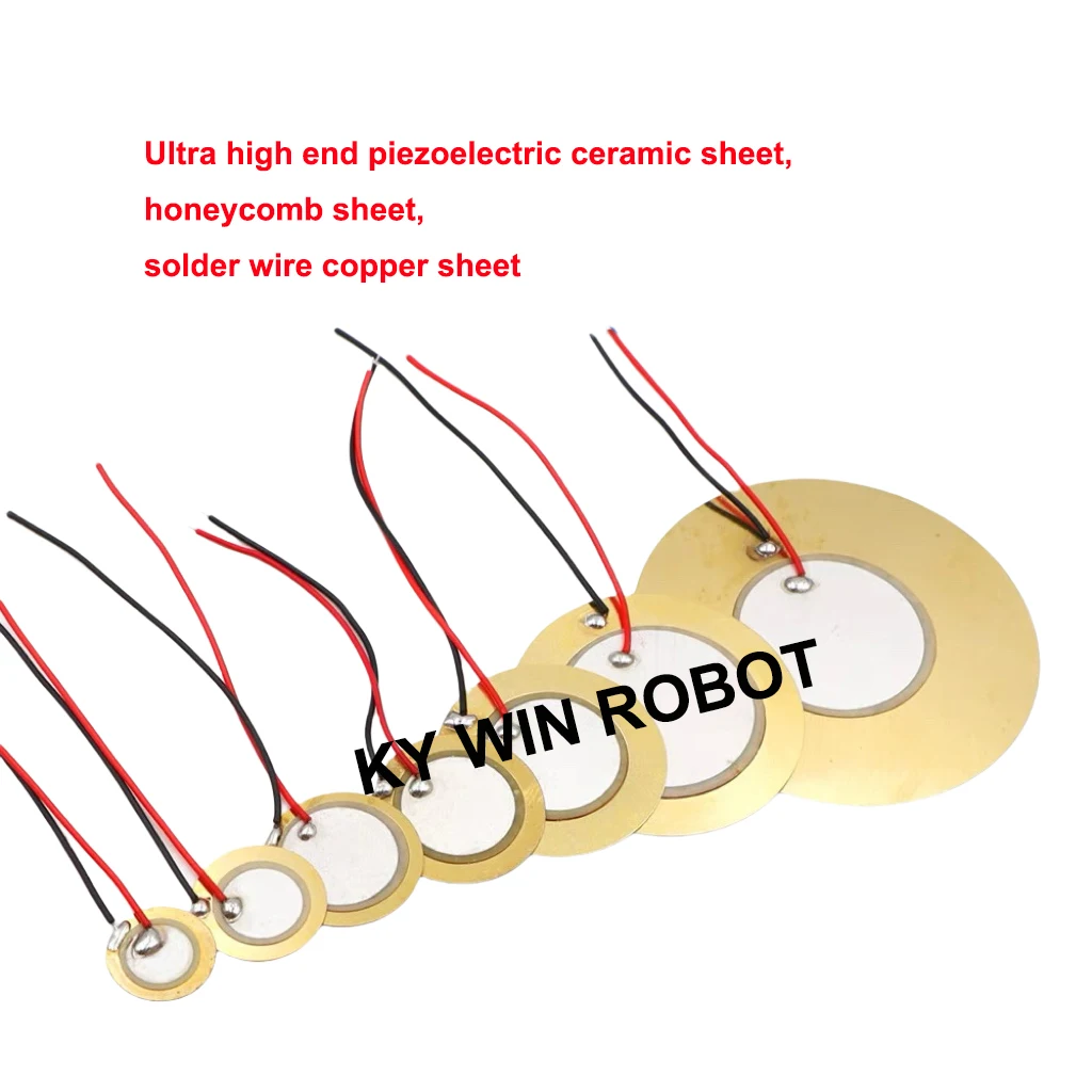 

10 Pcs Piezoelectric Piezo Ceramic Wafer Plate Dia 12/15/20/27/35mm For Buzzer Loudspeaker IC Electronic components for Arduino