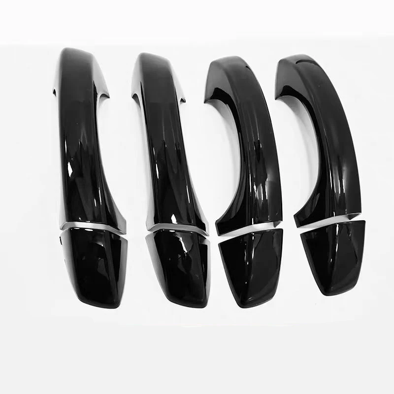 For Volkswagen VW T-Roc 2017 2018 2019 2020 2021 2022 ABS Accessories Door Handle Cover Trim Plastic Gloss Black