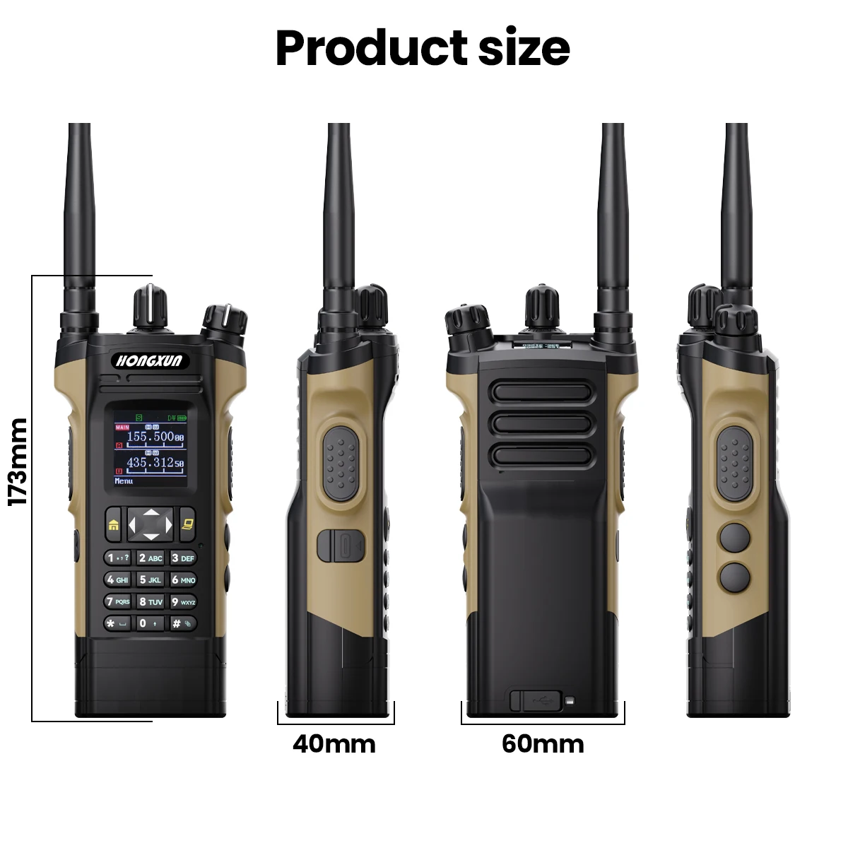 

HX-APX8000 Walkie Talkie 4-Band Dual Screen Display Large-Capacity Battery Stable Communaication Multi-Color Channel Scan