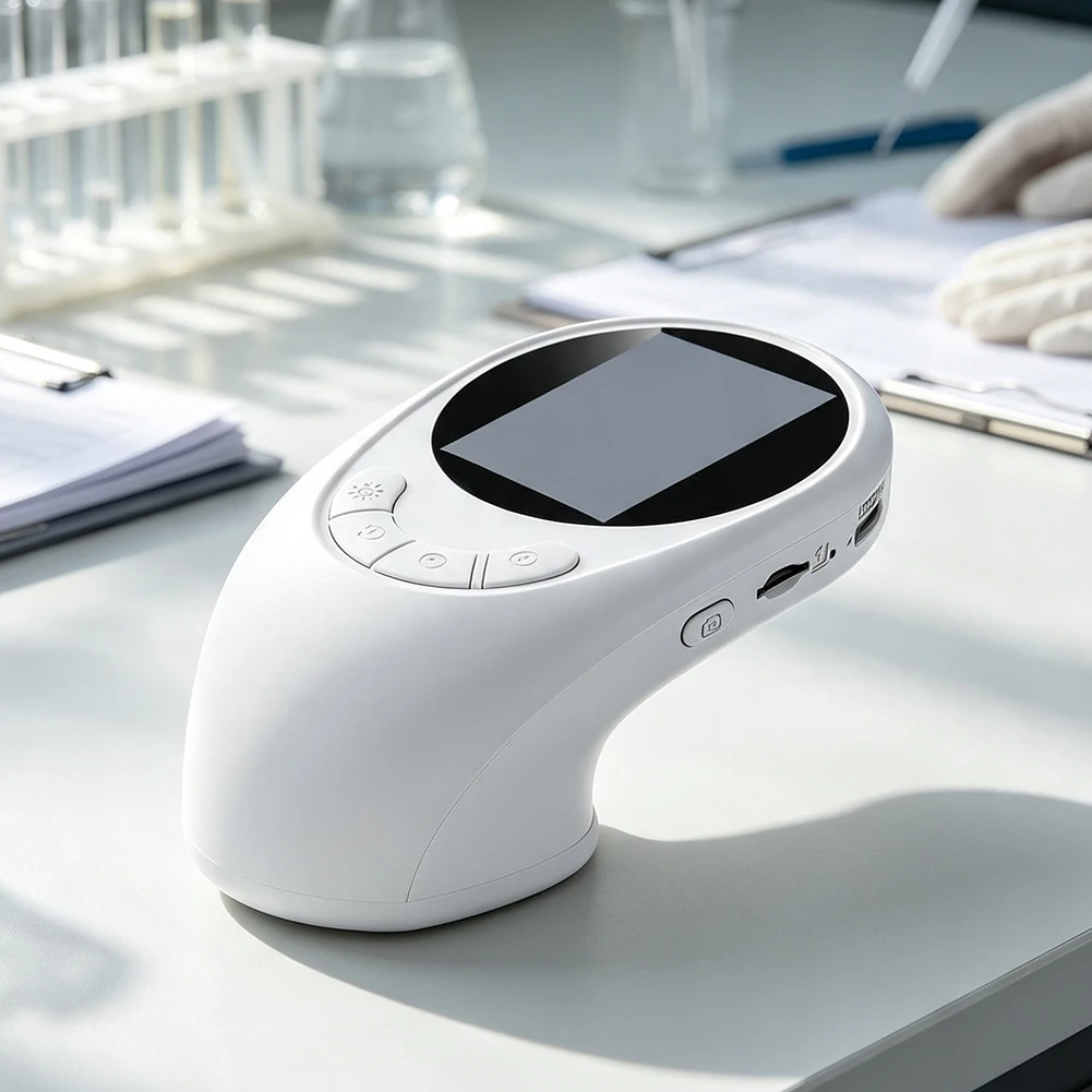 Portable Digital For microscope Featuring 2.4 inch Screen Integrated Base and Adjustable LED Light for Lab Field and Home Use