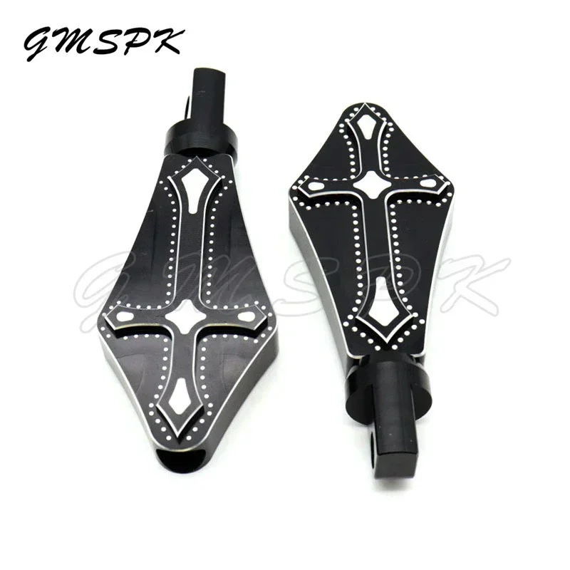 Motorcycle Foot Pegs Male Mount Front Rear Footrest Pedal For Harley Sportster 883 1200 XL Touring Road King Dyna Fatboy