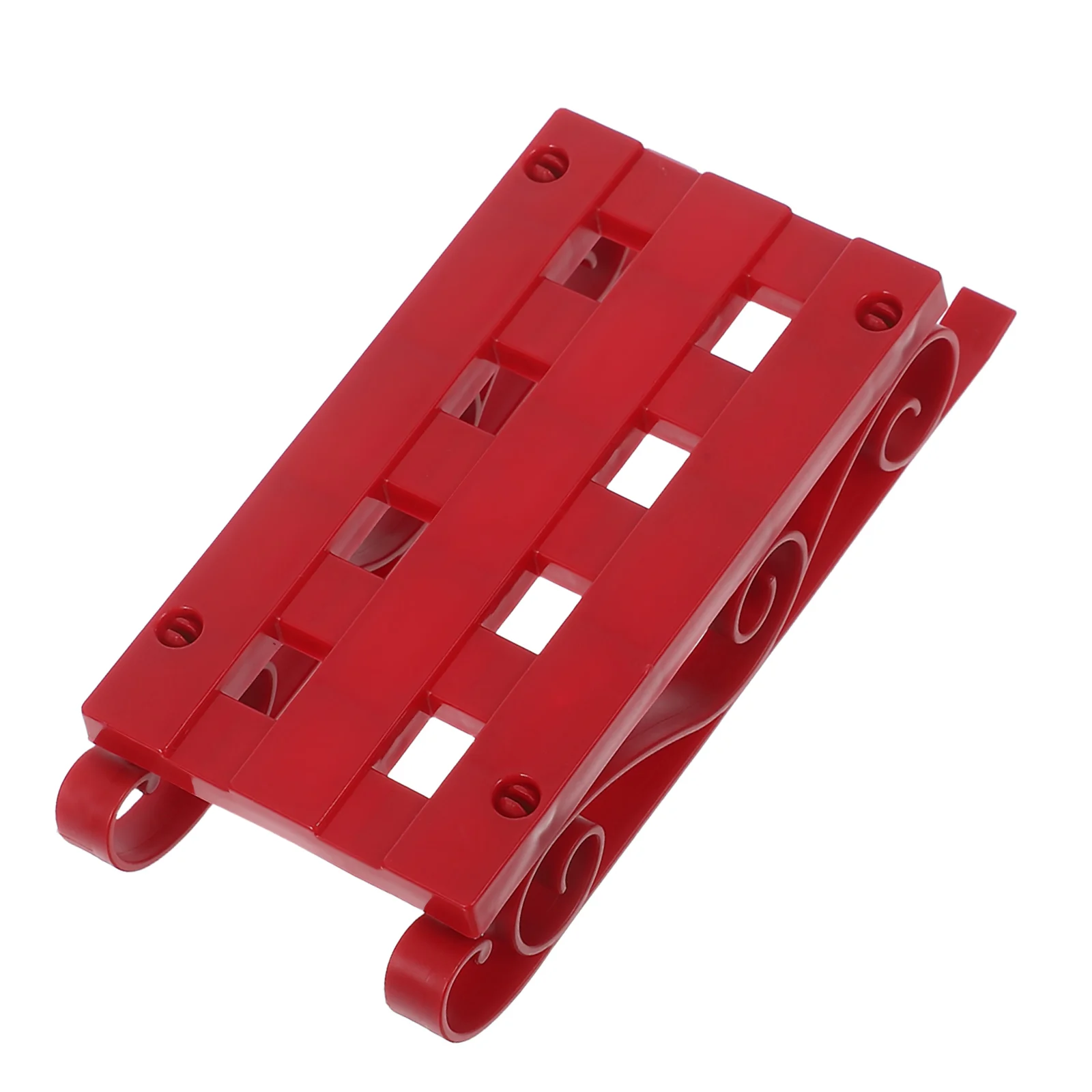 

Mini Plastic Christmas Sleigh Ornament: Festive Desktop Decor For Holiday Party Diy Use Sleek For Indoor Tree Tabletop