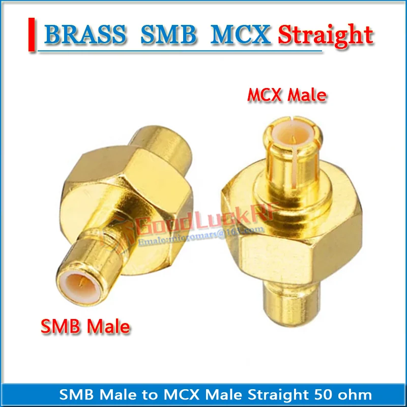 MCX أنثى إلى SMB أنثى مستقيم SMB أنثى إلى MCX أنثى النحاس مطلية بالذهب 50ohm RF موصل محولات المقبس